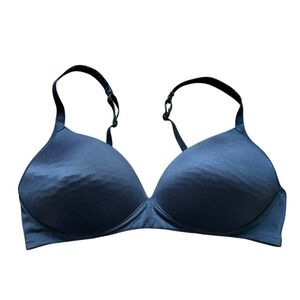 Warner's Black Full Coverage T-Shirt Bra Adjustable Straps Comfort Support 34C